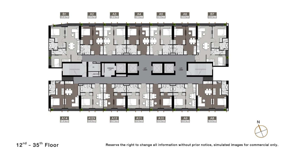 Noble State 39 1bed 1bath 29.81sqm. 6,700,000 Am: 0656199198