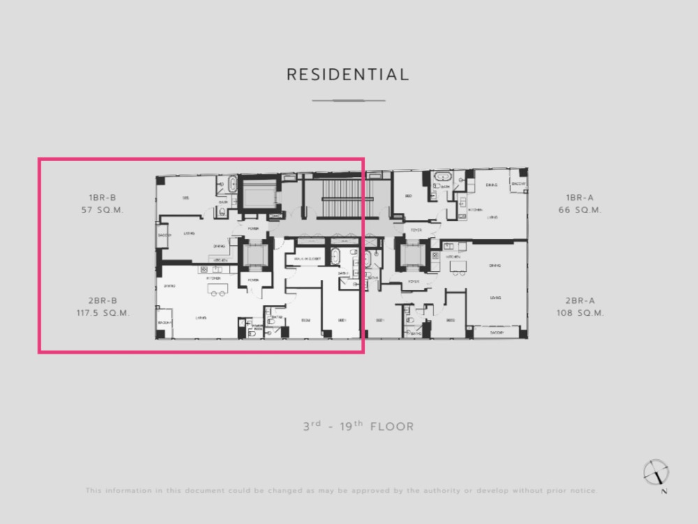 Tonson One Residence: 3bed 4bath 174.5sqm 61,000,000 Am: 0656199198