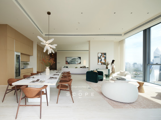 Scope Langsuan Penthouse: Whole Floor 3bed 5bath + maid 436 sqm. 436,000,000 Fully Furnished Am: 0656199198