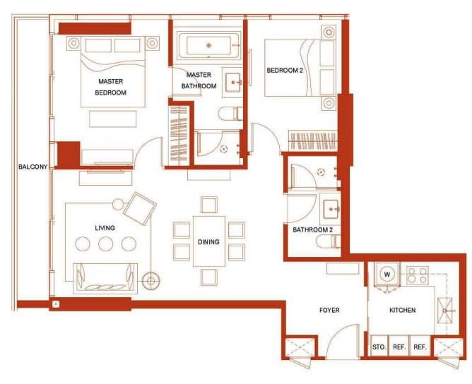 Khun by Yoo:  2bed 2bath  82sqm. 120,000/mth. Am: 0656199198