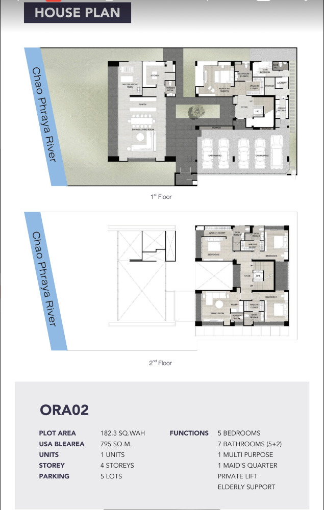 Noble Aqua: 182.3sqwah 795sqm. 5bed 7bath 220,000,000 Am: 0656199198