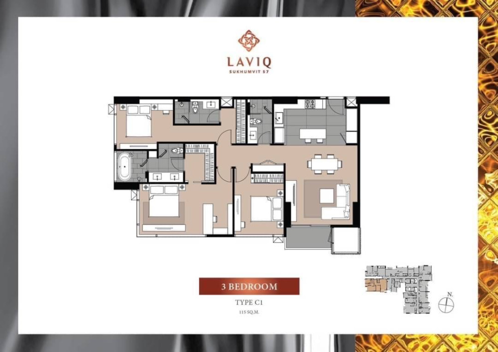 Laviq Sukhumvit 57: 3bed 3bath 116sqm. 32,000,000 Am: 0656199198