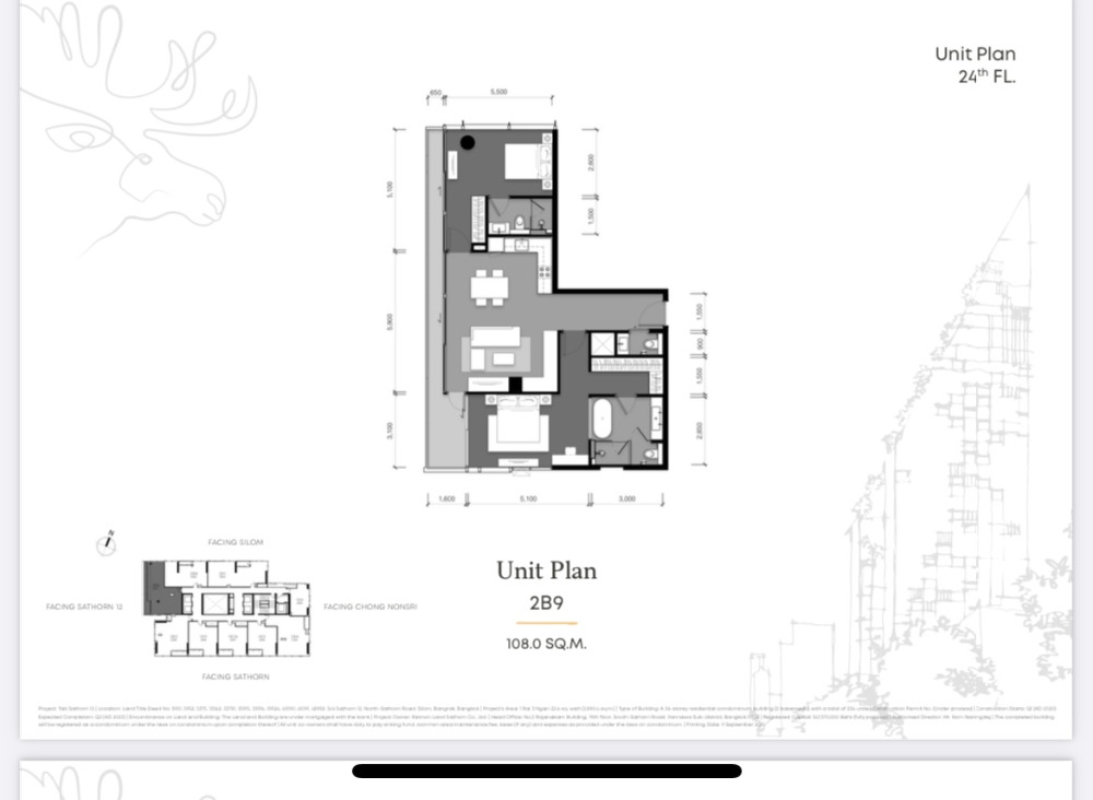 Tait 12 2bed 2bath 108 sqm 32,900,000 High Floor Brandnew fully furnished Am: 0656199198