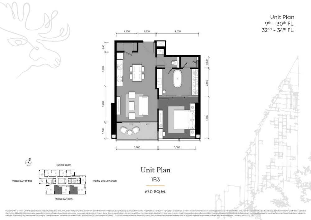 Tait 12: 1bed 1bath 68sqm. 16,950,000 Am: 0656199198