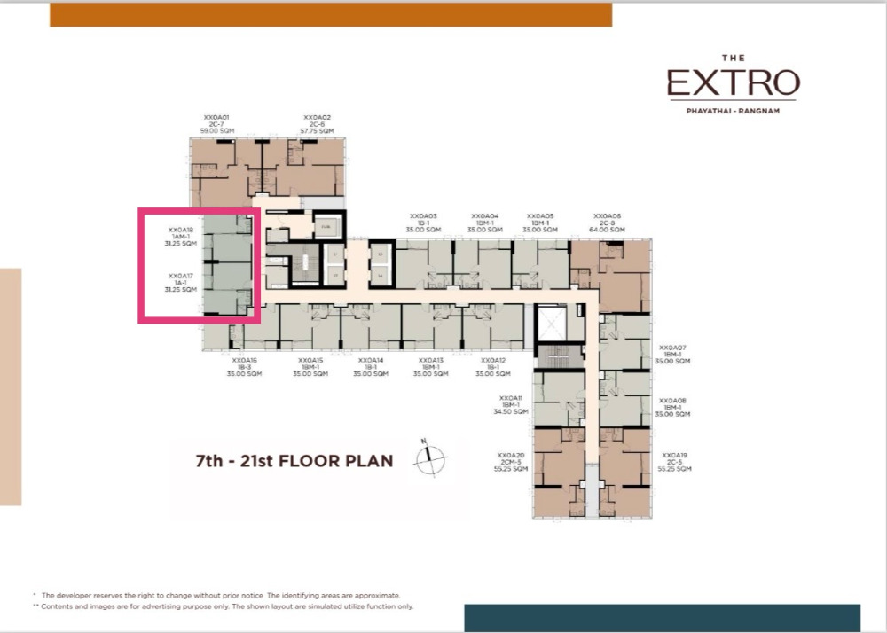 The Extro: 1bed 1bath 32sqm. 7,500,000 Am: 0656199198