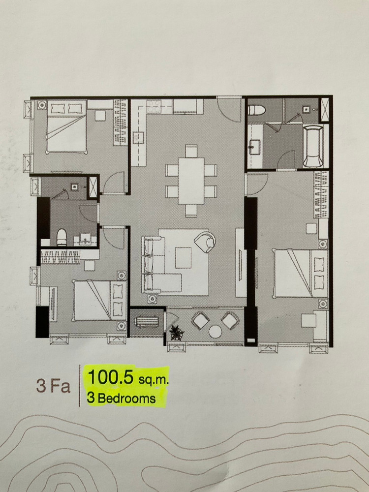 Supalia Icon Sathorn: 3bed 3bath 100.5 sqm. 20,800,000 Am: 0656199198