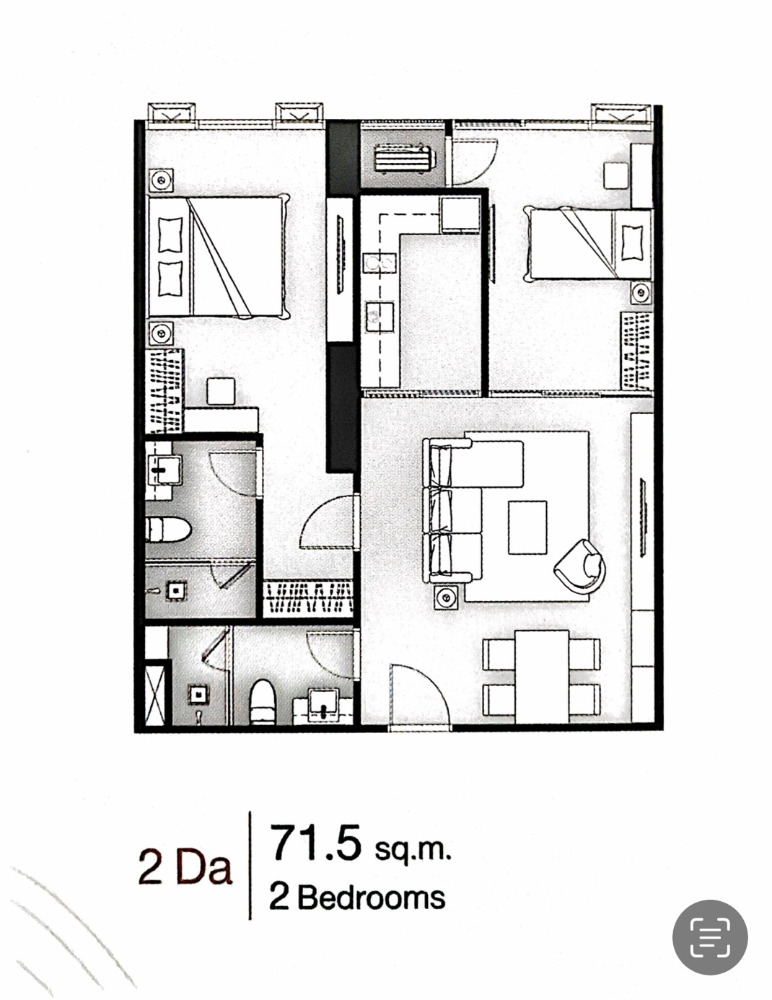 Supalia Icon Sathorn: 2bed 2bath 71.5sqm. 14,400,000 Am: 0656199198