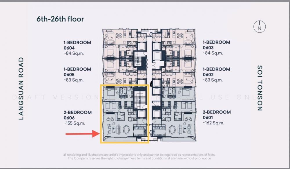 Scope Langsuan 2bed 156sqm. 88,000,000 Am: 0656199198