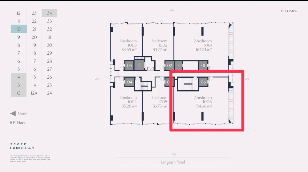 Scope Langsuan 2bed 156sqm. 88,000,000 Am: 0656199198