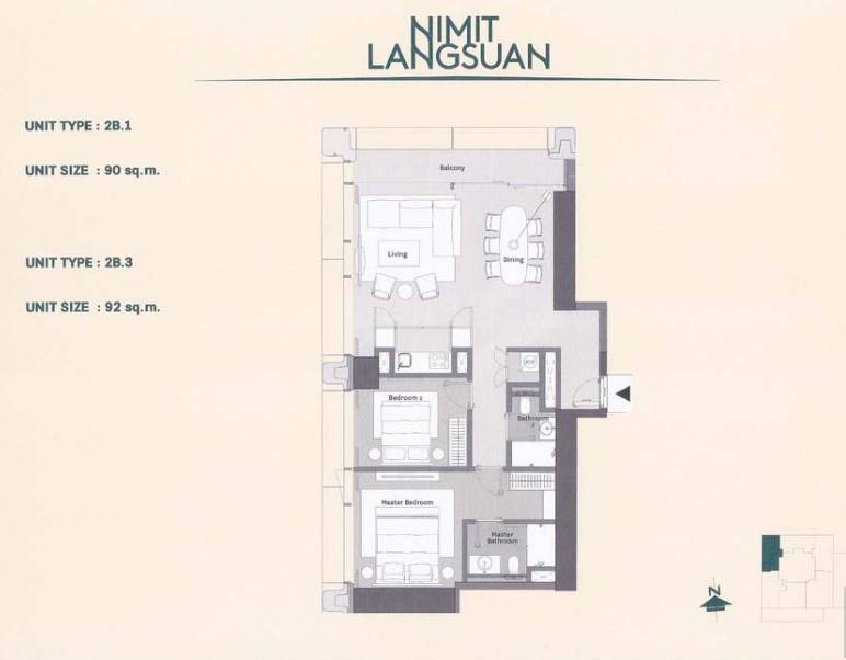 Nimit Langsuan: 2bed 2bath 92sqm. 39,000,000 Am: 0656199198