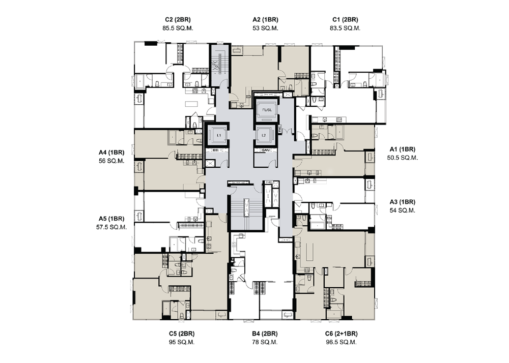 Muniq Langsuan: 78.20 sqm. 2bed 1bath 22,600,000 Am: 0656199198