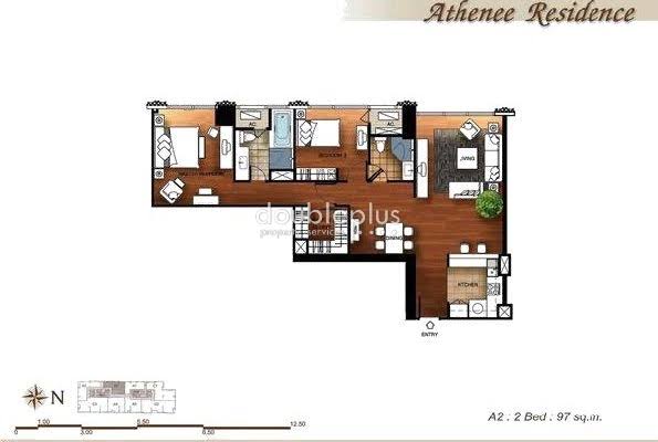 Athenee Residence: 2bed 2bath 97sqm. 29,000,000 Am: 0656199198