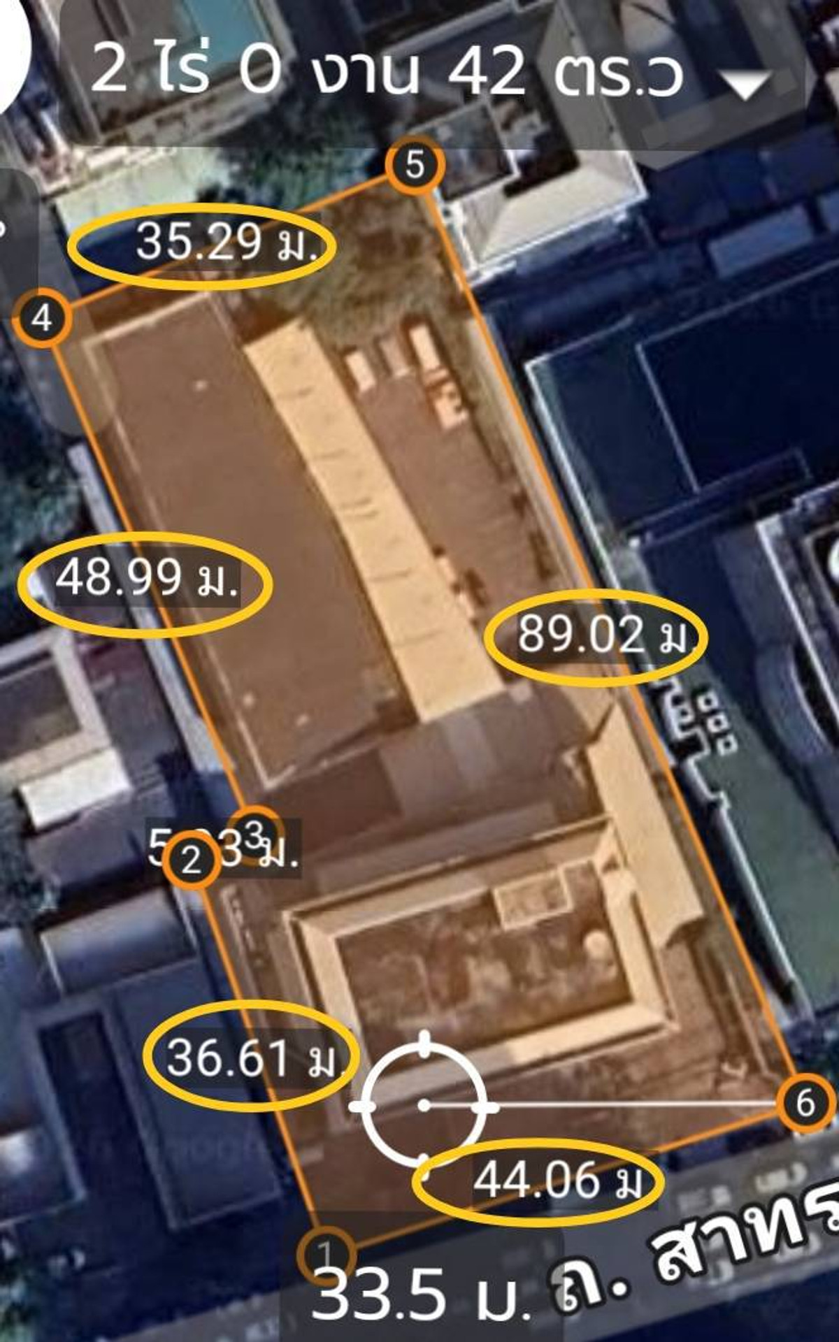 Land North Sathorn mainroad: 2-0-42 rais 2,357,600,000 bht. Am: 0656199198